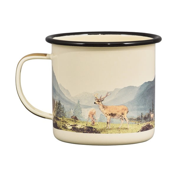Tazza smaltata beige da 0,5 l Great Outdoors - Gentlemen's Hardware-image-1