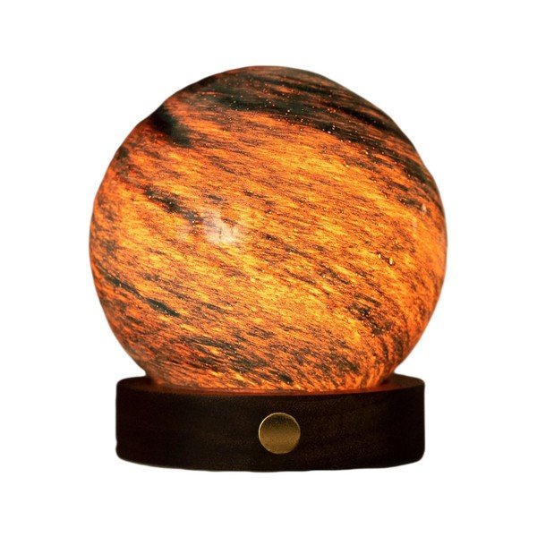 Decorazione luminosa marrone scuro/colore naturale scuro con ricarica USB ø 8 cm Stellar Ocean – Gingko