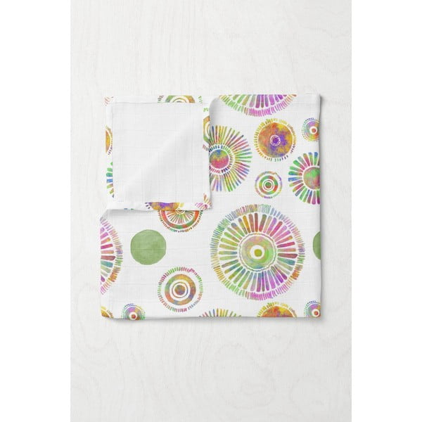 Coperta per bambini bianca in mussola 75x100 cm Maya – Mijolnir-image-1