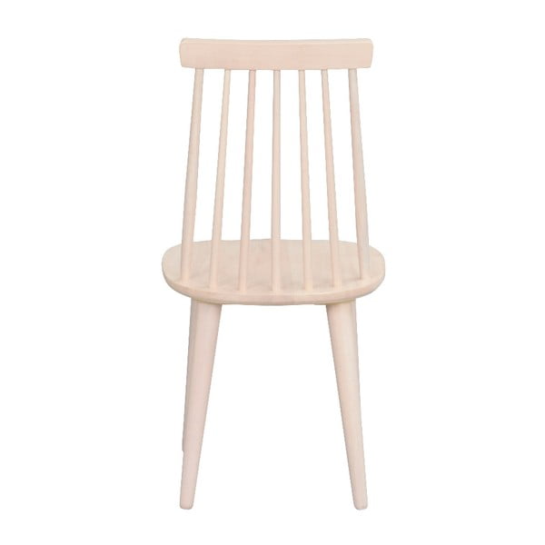 Sedia da pranzo in legno di gomma beige Lotta - Rowico-image-2