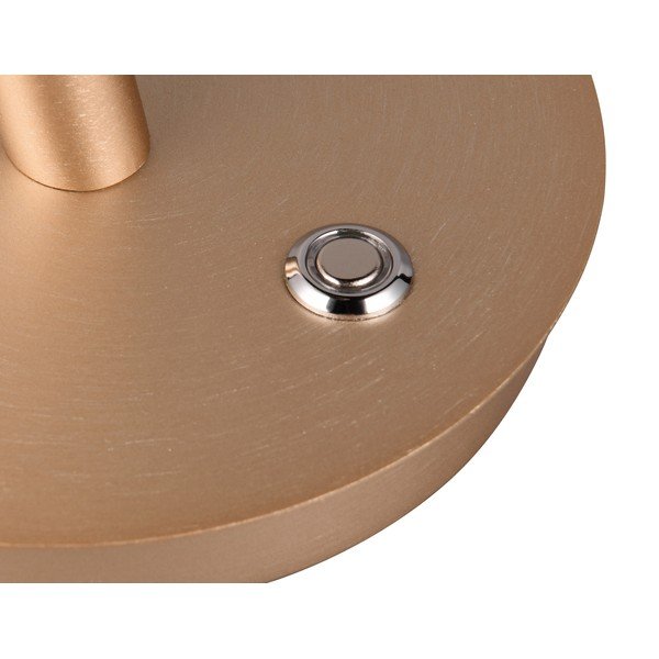 Lampada da tavolo a LED con paralume in metallo color oro (altezza 56 cm) Nala - Trio Select-image-1