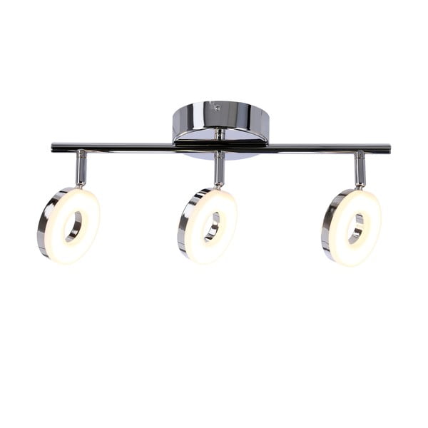 Plafoniera LED in argento lucido 47x16 cm Thema - Candellux Lighting-image-3