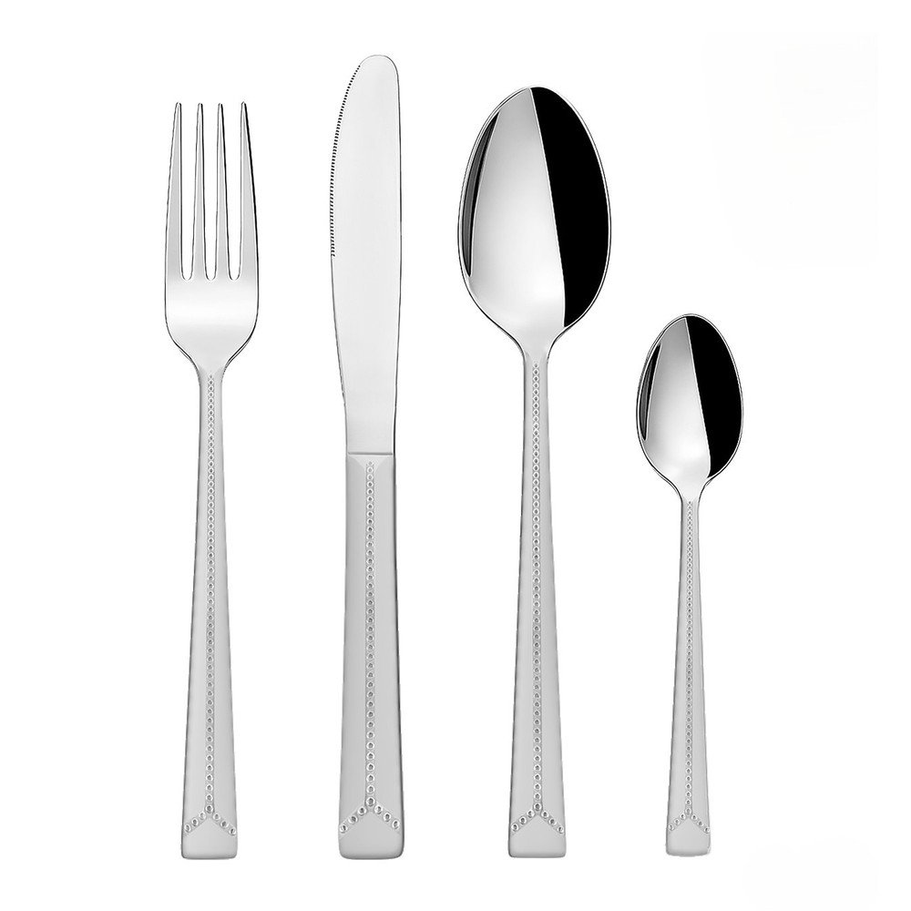 Posate argentate in acciaio inox 24 pz Bright – Orion | Posate