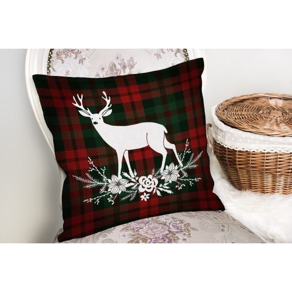 Federa con motivo natalizio 43x43 cm - Mila Home-image-2