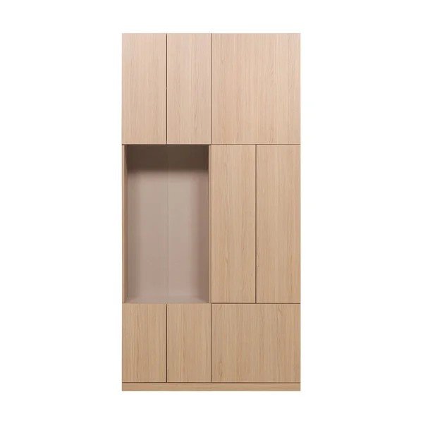 Mobile componibile di colore naturale 108x215 cm Build – WOOOD