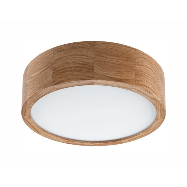 Lampada da soffitto in colore naturale con paralume in vetro Eveline - LAMKUR