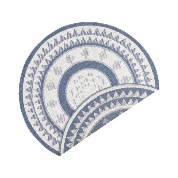 Tappeto da esterno blu e crema , ⌀ 200 cm Jamaica - NORTHRUGS-image-4