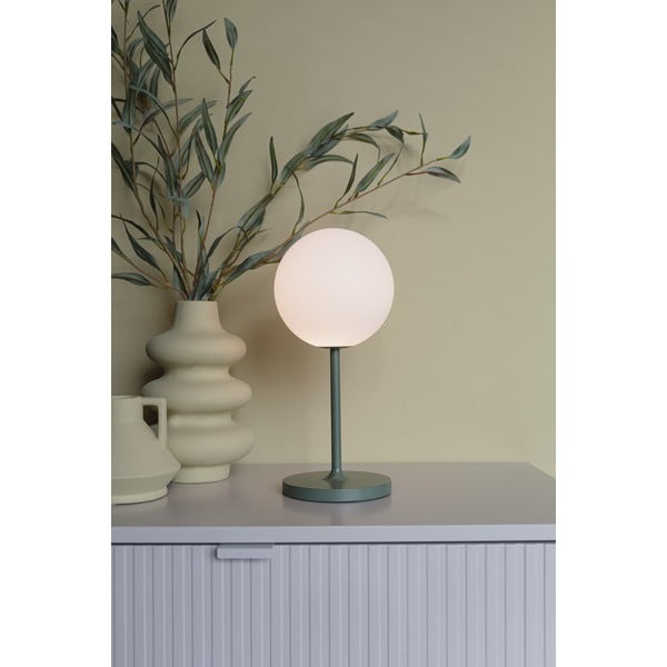 Lampada da tavolo verde dimmerabile (altezza 33 cm) Hub - White Label-image-3
