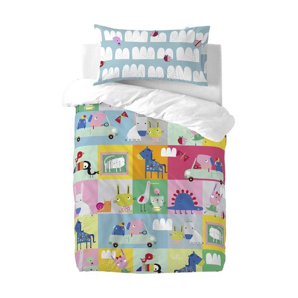 Biancheria da letto per bambini in cotone Patchwork, 100 x 120 cm Patchwork Animal - Moshi Moshi