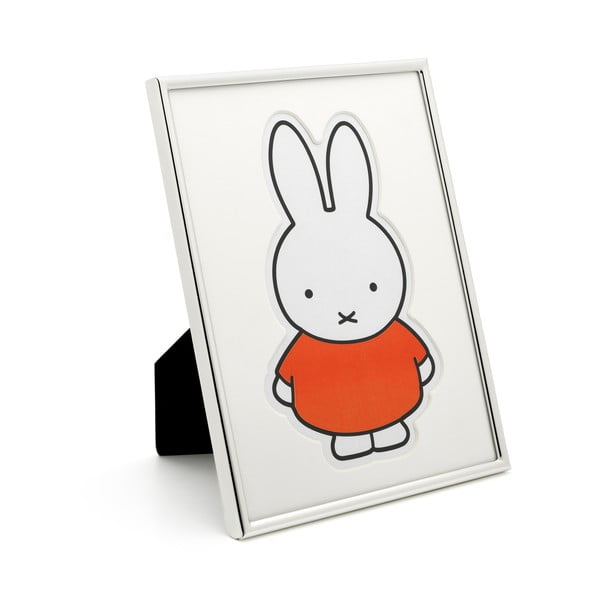 Cornice da appoggio/parete in metallo color argento 15x20 cm Miffy - Zilverstad