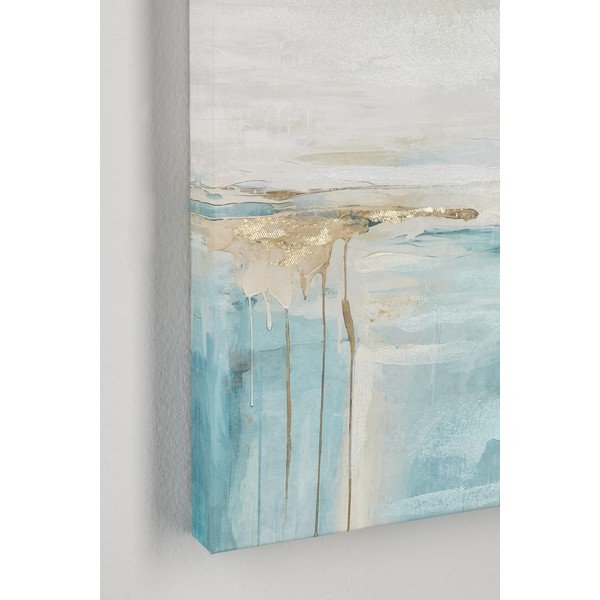 Dipinto stampato/con elementi dipinti a mano dipinto su tela 60x60 cm Crown – Bizzotto-image-1