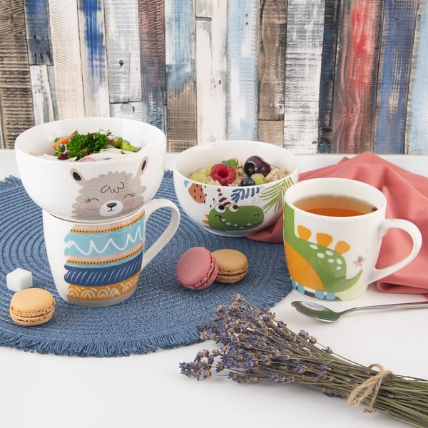 Set di tazza e ciotola in porcellana 2 pezzi 350 ml - Orion-image-1