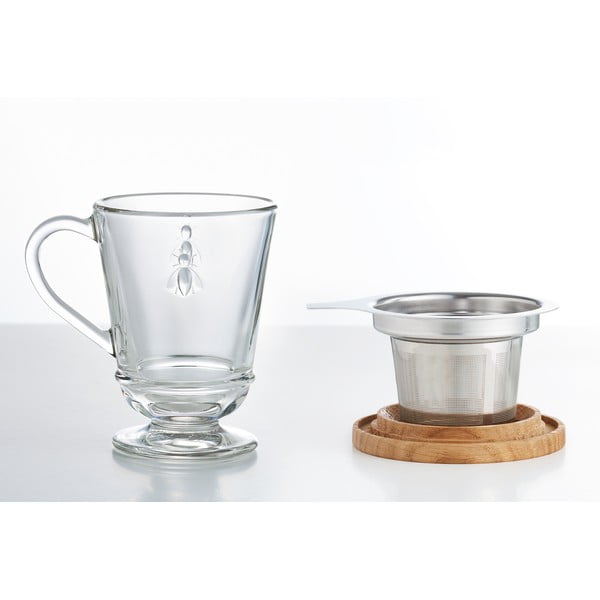 Boccale in vetro con setaccio 270 ml Abeille - La Rochére-image-4