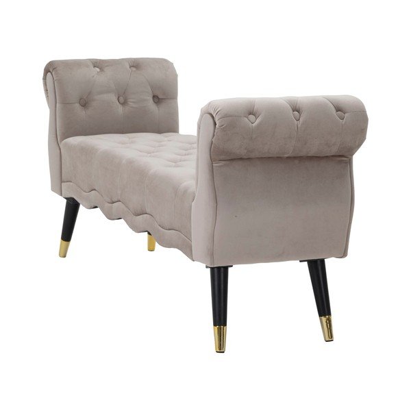 Panchina grigio tortora con rivestimento in velluto Paris – Mauro Ferretti-image-4