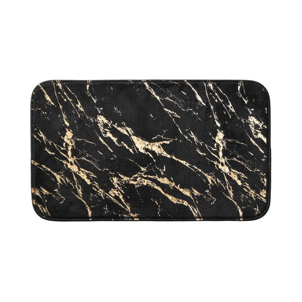 Tappetino per il bagno nero/dorato 45x75 cm Aquamarbre – douceur d'intérieur