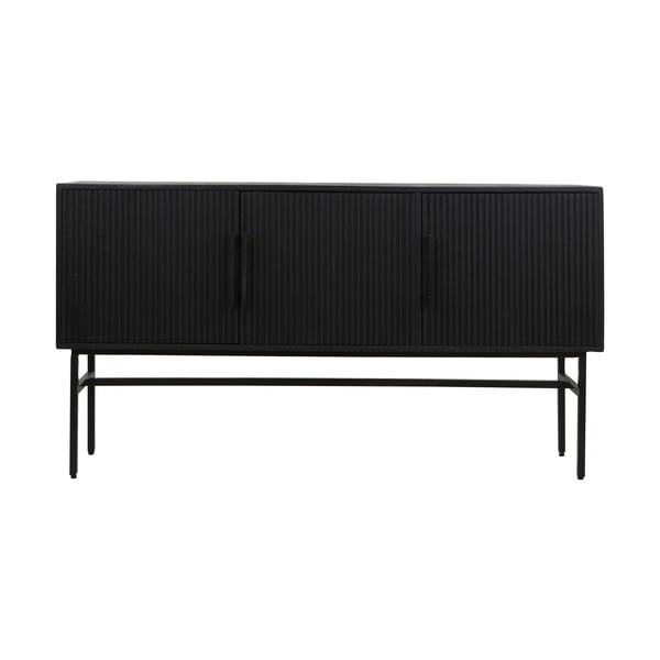 Cassettiera bassa nera in legno di mango 150x80 cm Abage - Light & Living