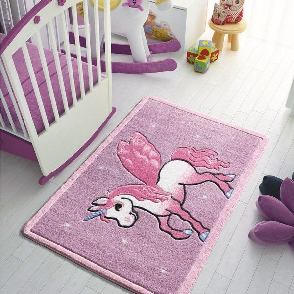 Tappeto per bambini Pony, 100 x 150 cm - Confetti