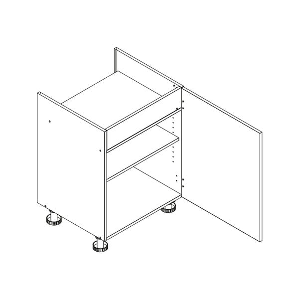 Mobile inferiore della cucina sotto il piano cottura (larghezza 60 cm) Brodie - STOLKAR-image-2