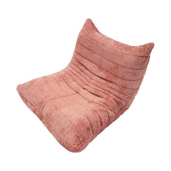 Puof a sacco rosa con rivestimento in bouclé Mask – Mauro Ferretti-image-3