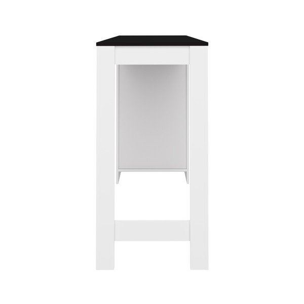 Tavolo da bar bianco con piano nero Aravis - TemaHome-image-3