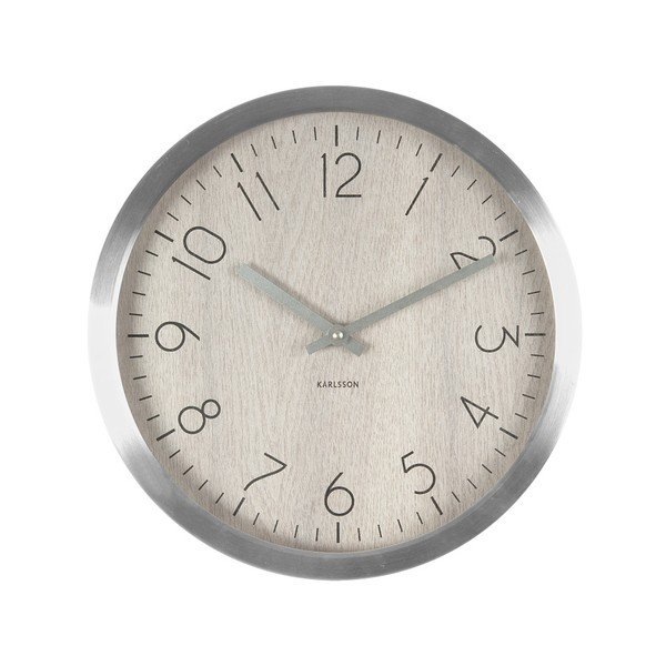 Bílé hodiny Present Time Wood Charm XL
