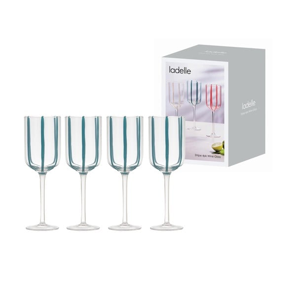 Set di bicchieri da vino 4 pz 350 ml Stripe – Ladelle-image-2
