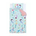 Set copripiumino e federa da bambini blu per letto matrimoniale 200x200 cm Mermaid – Catherine Lansfield