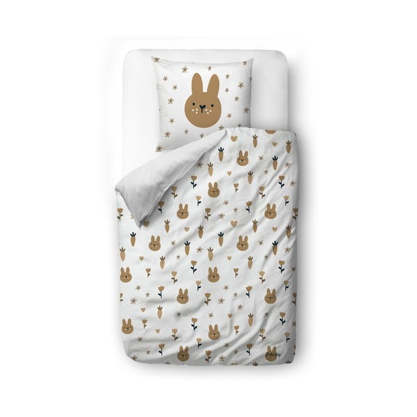 Biancheria da letto singola per bambini in cotone sateen 140x200 cm Sweet Bunnies - Butter Kings