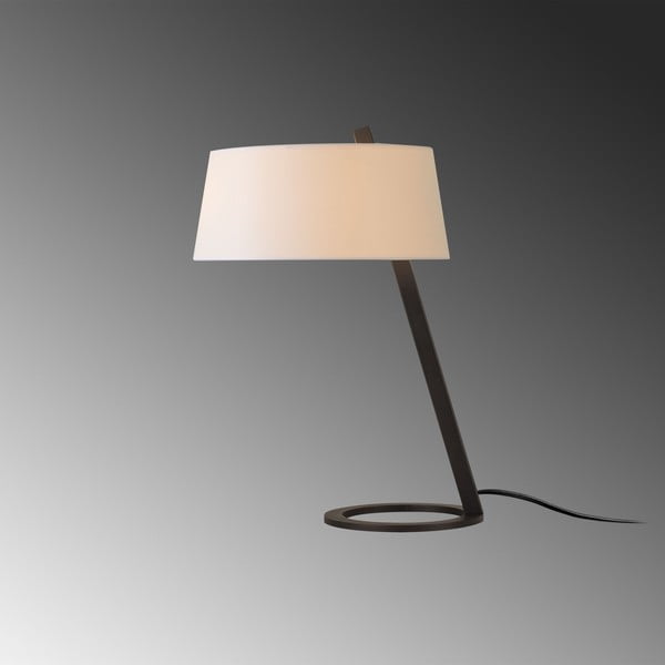 Lampada da tavolo bianco-nera (altezza 55 cm) Salihini - Opviq lights-image-3