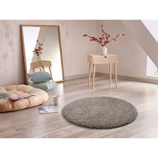 Tappeto grigio , ø 100 cm Aqua Liso - Universal-image-1