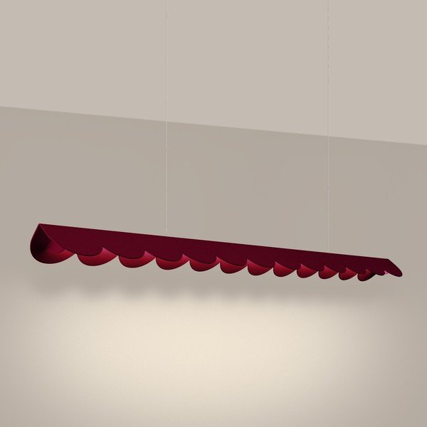 Lampadario LED burgundy in alluminio BISCUIT – Thoro-image-1
