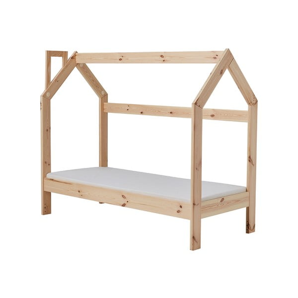 Letto a casetta in legno per bambini, 160 x 70 cm House - Pinio