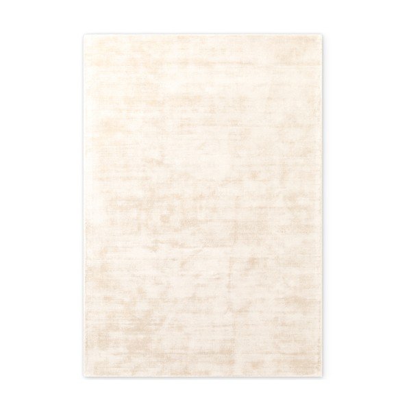 Tappeto avorio in viscosa tessuto a mano 120x180 cm Noemi – Vikosa