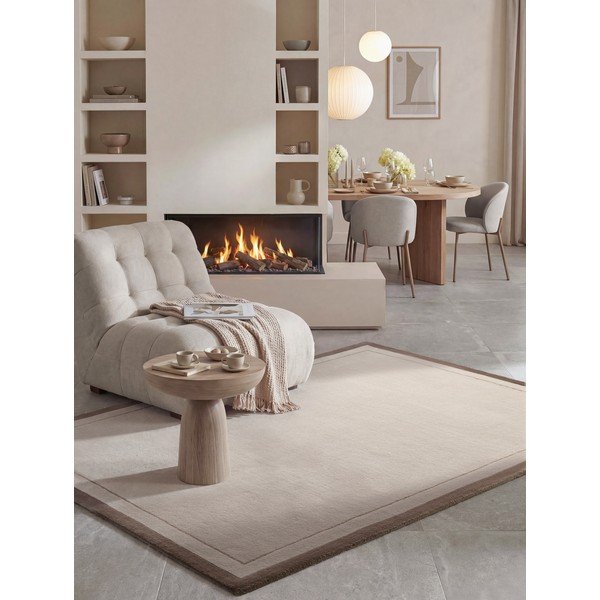 Tappeto marrone/color crema in misto lana 160x230 cm Niko – Villeroy&Boch-image-4