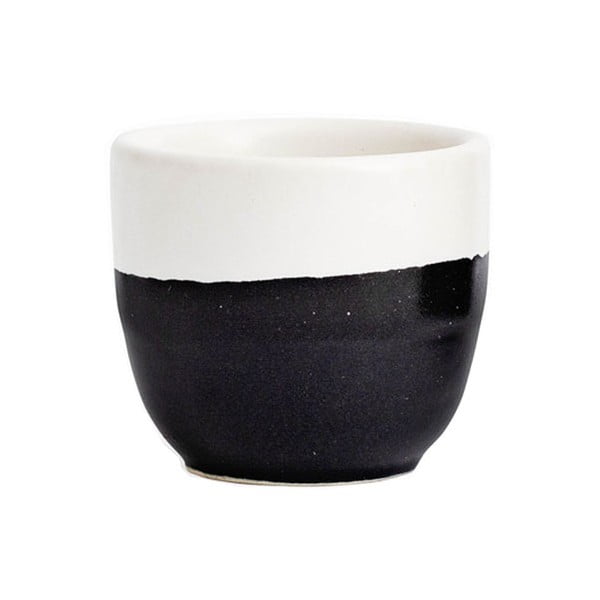 Tazza in gres bianco e nero , 200 ml Luna - ÅOOMI