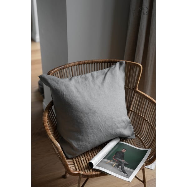 Federa di lino 50x50 cm Khaki - Linen Tales-image-2