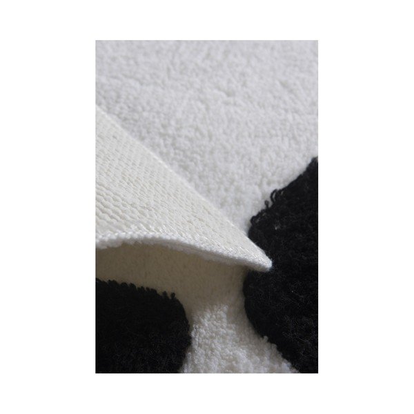 Tappeto da bagno bianco e nero Crasso Panda, 100 x 60 cm - Foutastic-image-2