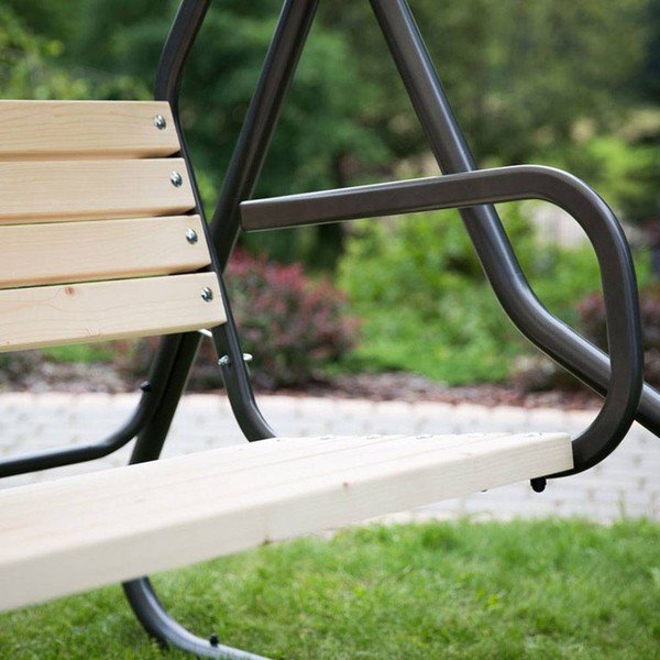 Altalena da giardino in metallo Toledo - Rojaplast-image-1