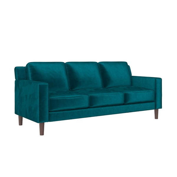 Divano in velluto verde 83 cm Brynn - Støraa-image-1