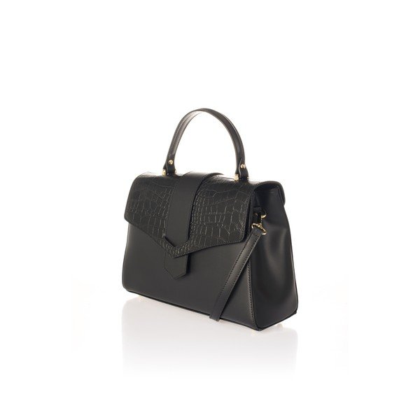 Borsa in pelle nera Marta - Federica Bassi-image-3