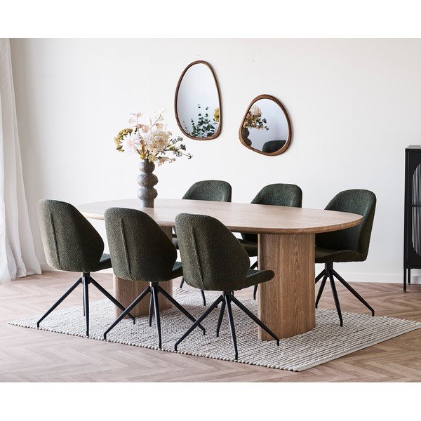 Tavolo da pranzo con effetto frassino 110x210 cm Serra – House Nordic-image-3