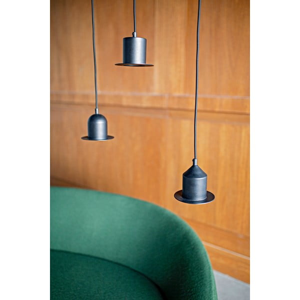 Set di 3 lampade a sospensione nere Hat - EMKO-image-3