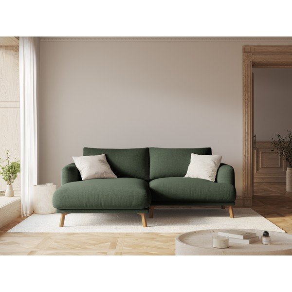 Divano angolare verde (con penisola a sinistra/con chaise lounge) Naomi – Micadoni -image-1
