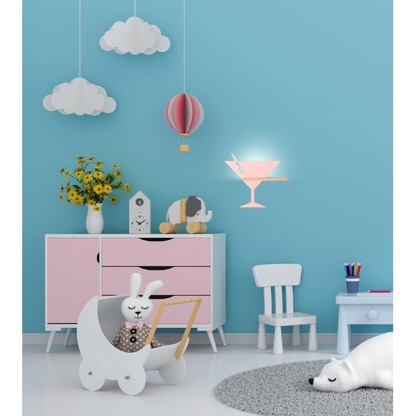 Lampada da parete rosa Piccolo – Candellux Lighting-image-1