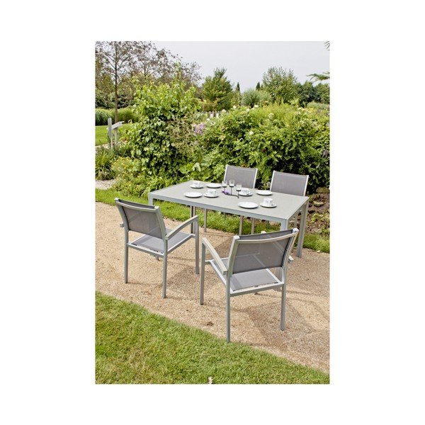 Sedia da giardino grigia Grace - Garden Pleasure-image-2