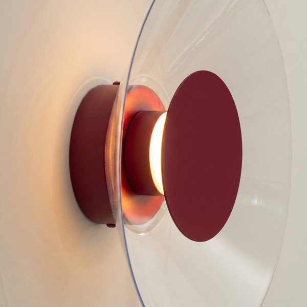 Lampada da parete LED burgundy 
in vetro acrilico
 ø 28 cm ASTRO – Thoro-image-4