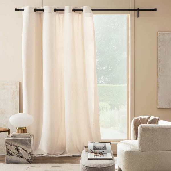 Tenda color crema in bouclé 140x260 cm Winona – douceur d'intérieur-image-3