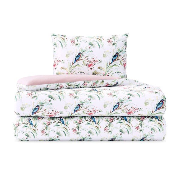 Biancheria da letto singola in cotone Averi Kingfisher, 155 x 220 cm Averi Kingfihser - AmeliaHome-image-3