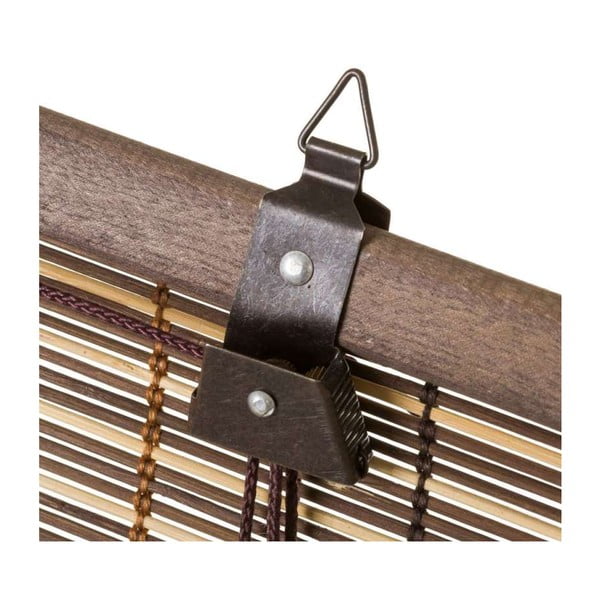 Tenda a rullo in bambù marrone scuro 160x180 cm Natural Life - Casa Selección-image-3