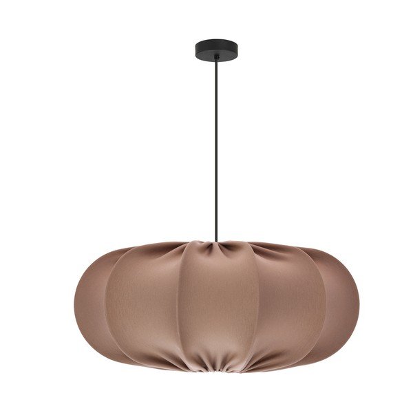 Lampadario marrone con paralume in tessuto ø 52 cm Cafee – Candellux Lighting